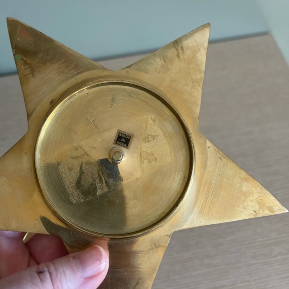 Accents Vintage Brass Star Candle Holders Poshmark